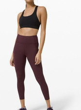 Medias Lululemon Fast Free HR 25" Cassis EE. UU. Talla 8 Usado en Excelente Condición segunda mano  Embacar hacia Mexico