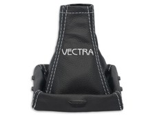 FÜR OPEL VECTRA C SCHALTMANSCHETTE SCHALTSACK LEDER + STICKEREI vectra n.WEISS na sprzedaż  PL