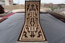 Tapete de corredor Gabbeh afegão 2x8 - Tapete de lã geométrico tribal - Marrom e creme comprar usado Tapete de corredor Gabbeh afegão 2x8 - Tapete de lã geométrico tribal - Marrom e creme comprar usado  Enviando para Brazil