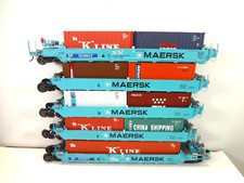 5-PÇS ATLAS ESCALA HO SOUTH PACIFIC MAERSK MAXI 1 WELL CARS Lixeira E19 comprar usado  Enviando para Brazil