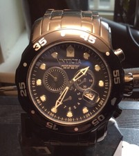 Invicta Pro Diver 0076 48mm caixa de aço inoxidável preta com aço inoxidável preto... comprar usado  Enviando para Brazil