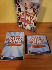 The SIMS Deluxe Edition PC 2 CD-ROM Game CAIXA chave manual completa, usado comprar usado  Enviando para Brazil