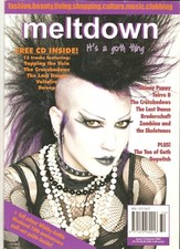 Meltdown magazine goth for sale  LONDON