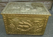 Vintage embossed brass for sale  SCUNTHORPE