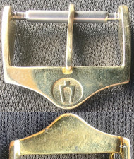 Original Bulova Buckle Fibbia 16mm inner Yellow Gold P. Very Good Cond L@@K ! ! comprar usado  Enviando para Brazil