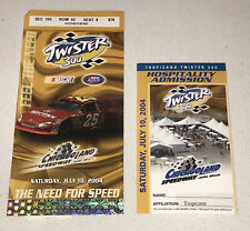 Emblema NASCAR 2004 Twister 300 Chicago Speedway Racing Ticket Stub Pass IL comprar usado  Enviando para Brazil