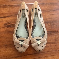 Blush Melissa + Jason Wu Feminino Ballet Jelly Flats Bow Rosa Tamanho 7 Por Favor Veja comprar usado  Enviando para Brazil