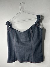 Vintage denim corset gebraucht kaufen  Berlin