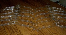 12 cabides/ganchos de metal/17" de comprimento de plástico acrílico transparente resistente comprar usado  Enviando para Brazil
