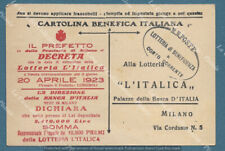 Lotteria italica 1923. usato  Pistoia