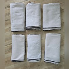 Conjunto de 6 painéis cortina de filtragem de luz branca borda costurada cinza limiar 54x84 comprar usado  Enviando para Brazil
