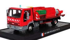 Motor de bombeiros Del Prado escala 1/64 FEN70 - 1998 Iveco 75 E 14 VPCA - Vermelho comprar usado  Enviando para Brazil