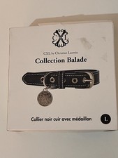 Collier cuir noir d'occasion  Chaville