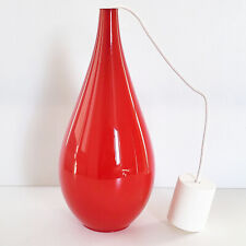 Candelabro suspensão vintage escandinavo 1960 vidro opala vermelho 60S retrô década de 1960 comprar usado  Enviando para Brazil