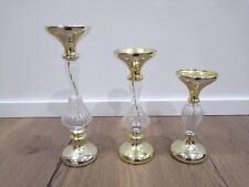 Kerzenständer gold transparen gebraucht kaufen  Chamerau