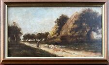 Óleo sobre tela antigo: cena rural. Atribuído Charles François DAUBIGNY (1817-78) comprar usado  Enviando para Brazil