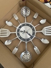 Cutlery wall clock for sale  WINSFORD