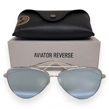 Usado, Óculos de sol Ray-Ban aviador reverso Lenny Kravitz RBR0101S prata 62mm com estojo comprar usado  Enviando para Brazil