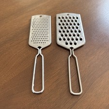 Antigo FOLEY Ralador de Queijo Fino Vegetal Triturador e Zester Conjunto Aço Inoxidável EUA, usado comprar usado  Enviando para Brazil