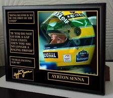 Ayrton Senna Campeão Mundial de F1 Impressão em Tela Assinada "Ótimo Presente" #2 comprar usado  Enviando para Brazil