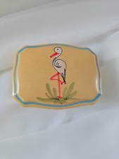 Caixa de sabonete vintage para celulóide bebê com cegonha pintada à mão  comprar usado  Enviando para Brazil