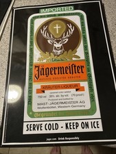 Vintage jägermeister mirror for sale  Cedar Lake