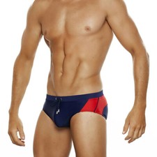 Novo baús de banho triangular sexy listrado masculino, cuecas de praia, biquíni de praia, usado comprar usado  Enviando para Brazil