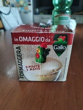 Formaggiera gallo ceramica usato  Gravina in Puglia