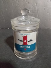 Frasco boticário de vitamina Hazel Atlas vidro um dia tampa hermética 5" de altura 2,5" de diâmetro comprar usado Frasco boticário de vitamina Hazel Atlas vidro um dia tampa hermética 5" de altura 2,5" de diâmetro comprar usado  Enviando para Brazil