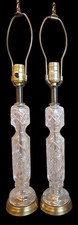 Pair cut crystal for sale  Dale