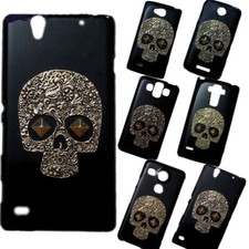Para Vários Telefones 3D Bronze Skull Punk Rebite Stud Preto Traseiro Capa Dura de Pele comprar usado Para Vários Telefones 3D Bronze Skull Punk Rebite Stud Preto Traseiro Capa Dura de Pele comprar usado  Enviando para Brazil