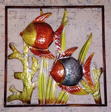Framed fish metal for sale  Fries