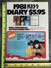 Kiss advert diary for sale  Albany