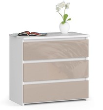 AKORD SZAFKA NOCNA CL3 60 cm PK BIAŁA / CAPPUCCINO POŁYSK na sprzedaż  PL