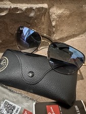 Óculos de sol Ray Ban RB3683 9000/3F 56-15-135 2N lentes de vidro azul degradê comprar usado  Enviando para Brazil