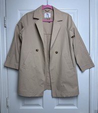 Trench coat Zara infantil tamanho 11-12 152 cm bege preppy *pequenas manchas* comprar usado  Enviando para Brazil