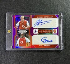 2022-23 Prizm Premier League Dennis Bergkamp /Sol Campbell roxo duplo automático 1/3 comprar usado  Enviando para Brazil