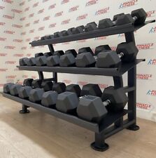 Hex rubber dumbbell for sale  KIRKLISTON