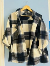 Jaqueta xadrez ZARA. Azul e preto. Pequeno, usado comprar usado  Enviando para Brazil