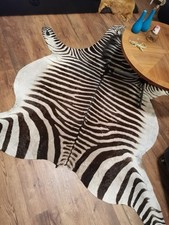 Duża zebra, prawdziwe futro zebra, pielęgnowane, top XXL dywan zebra , używany na sprzedaż  Wysyłka do Poland
