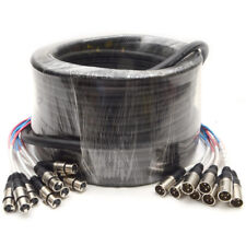 Cabo Audio XLR Pro Fantail Snake - 2, 4, 8, 12, 16, 24 canais - 5' a 100' comprar usado  Enviando para Brazil