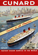 Vintage cunard queen for sale  UK