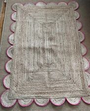 Scalloped jute rug for sale  Mount Vernon