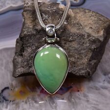 Chrysopras anhänger 925er gebraucht kaufen  Berlin