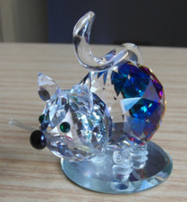 Swarovski kristall katze gebraucht kaufen  Jüterbog