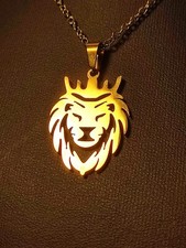 Halskette gold löwe gebraucht kaufen  Weida