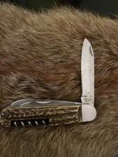 Jagdmesser hirschhorngriff kli gebraucht kaufen  Eberswalde-Umland