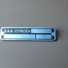 Typenschild citroen schild d'occasion  Expédié en Belgium