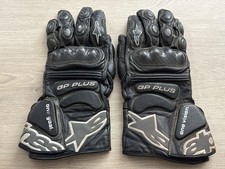Luvas de estrada ALPINESTARS GP Plus couro preto motocicleta tamanho XL BOM!, usado comprar usado  Enviando para Brazil