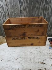 Encyclopedia americana wooden for sale  Ladoga